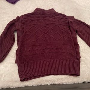 Ana womens burgundy sweater